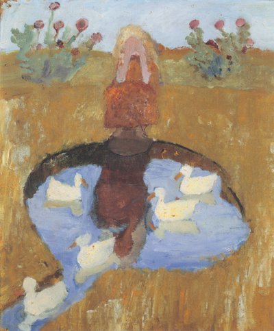 Girl by Duck Pond by Paula Modersohn Becker